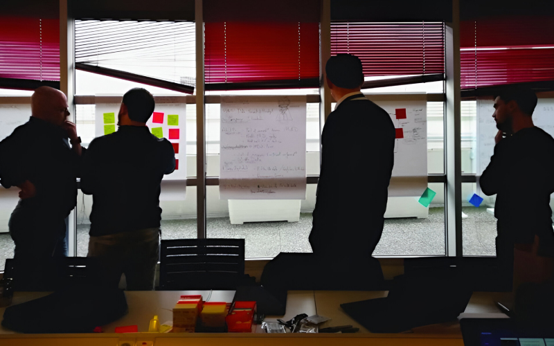 Project picture people discussing